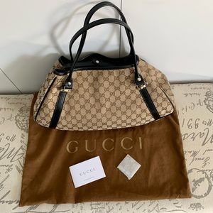 ✨Last Chance!✨Pristine, LikeNew!✨Gucci GG Twins Canvas Tote Shoulder Bag -M/L